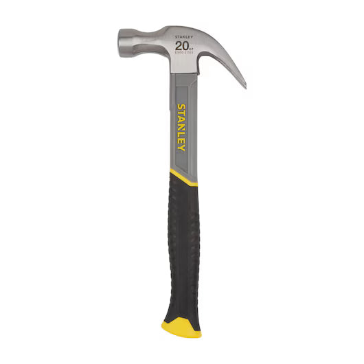 Stanley 20oz (0.57kg) Fibreglass Claw Hammer