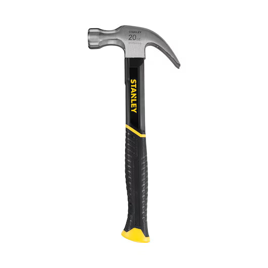 Stanley 20oz (0.57kg) Fibreglass Claw Hammer