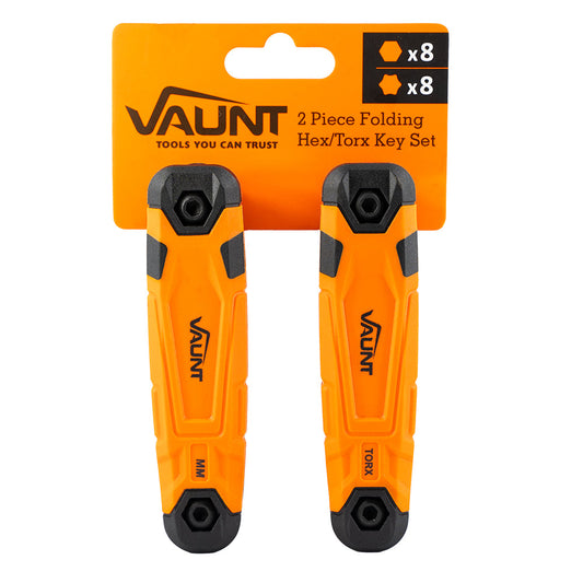 Vaunt 16 Piece Metric & Torx Folding Hex Key Set