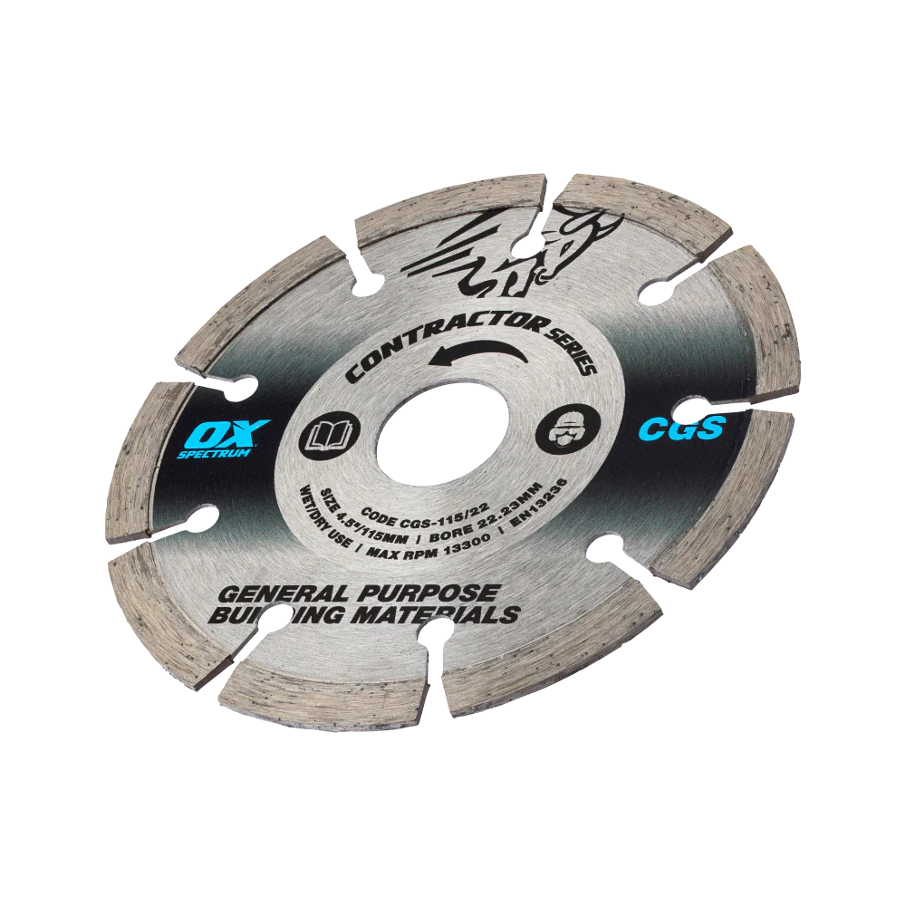 OX Spectrum Trade Segmented Diamond Blade - General Purpose - 115/22.23mm