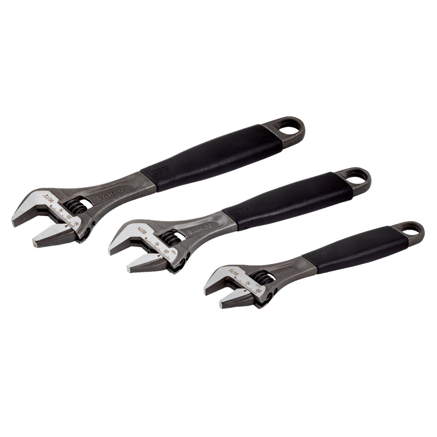 Bahco ERGO™ Central Nut Adjustable Wrench Set with Rubber Handle