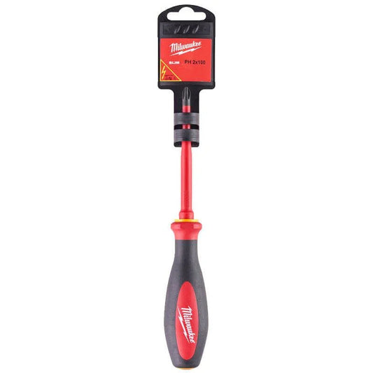 Milwaukee PH2 x 100mm Slim VDE Phillips Screwdriver