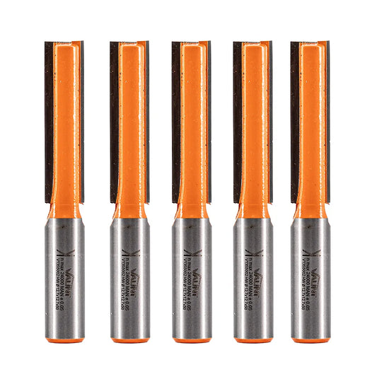 Vaunt Straight Router Cutter 1/2" Shank - Pack of 5
