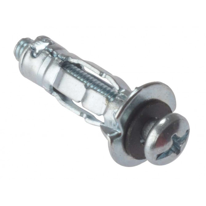 Fixings & Fasteners Zinc Metal Cavity Anchor M5x52 (Box of 100)