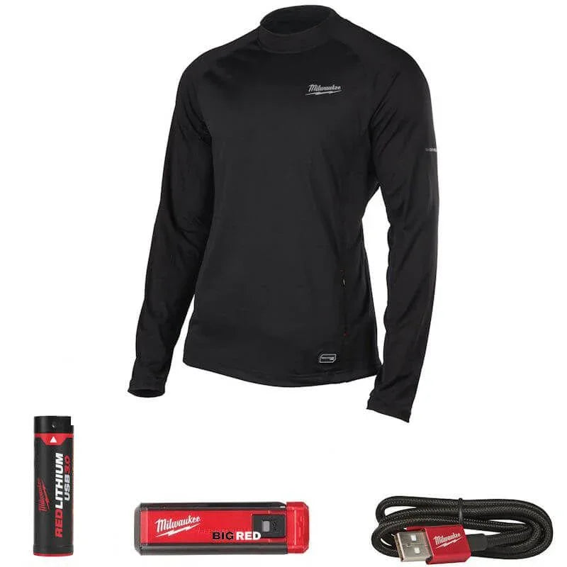 Milwaukee Red Lithium USB Rechargeable Heated WORKSKIN™ Base Layer (Large)