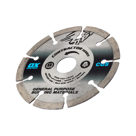 OX Spectrum Trade Segmented Diamond Blade - General Purpose - 115/22.23mm